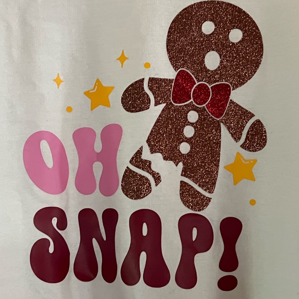 Like new! L/XL White “Oh Snap” sweatshirt